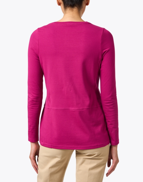 Back image - E.L.I. - Magenta Pink Pima Cotton Tunic