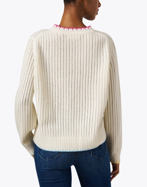 Back image - Chinti and Parker - Cream Wool Cashmere Sweater