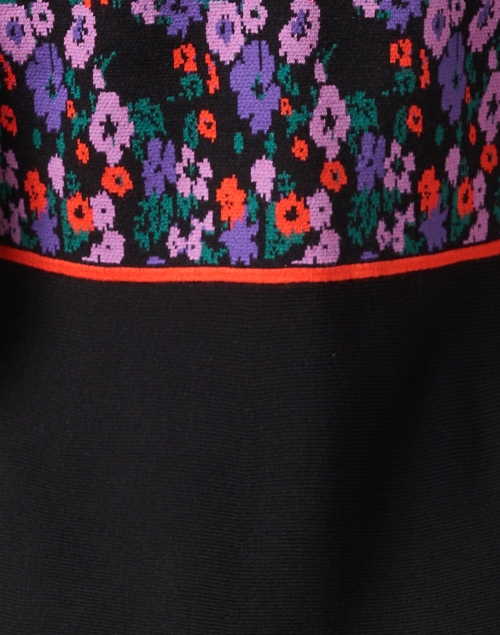 Fabric image - L.K. Bennett - Joy Black Multi Knit Dress