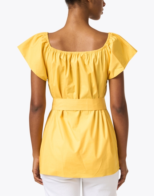 Back image - Soler - Thalia Yellow Cotton Top