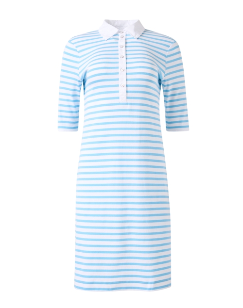 Product image - Marc Cain Sports - Blue Striped Polo Dress