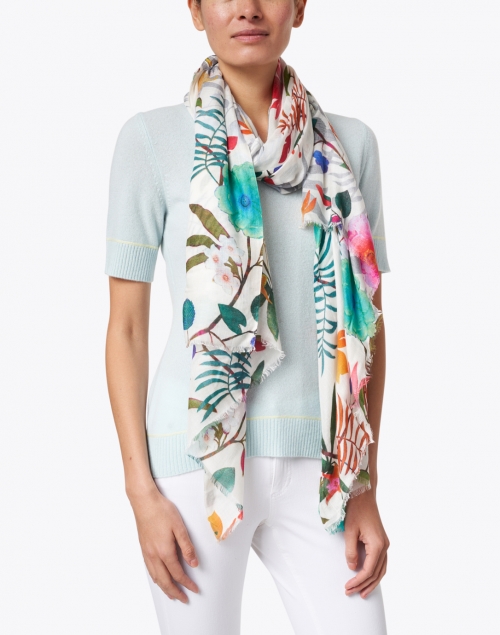 Melody Multicolored Floral Printed Scarf