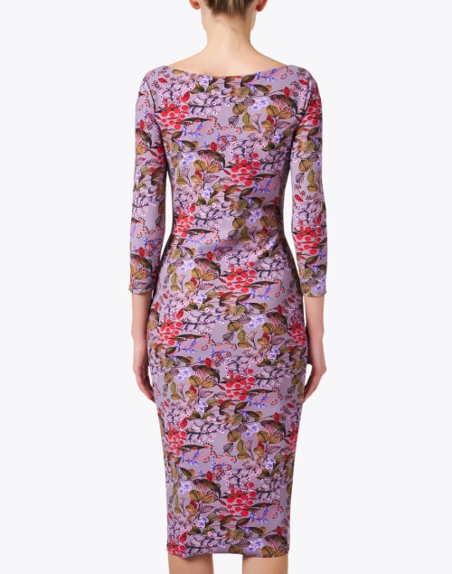 Back image - Chiara Boni La Petite Robe - Tuby Purple Print Dress