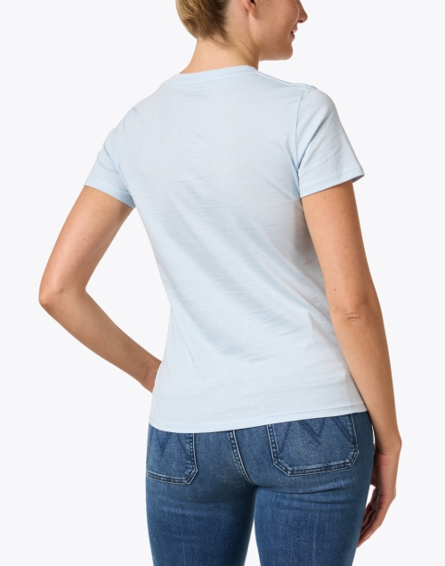 Back image - Vince - Light Blue Cotton T-Shirt