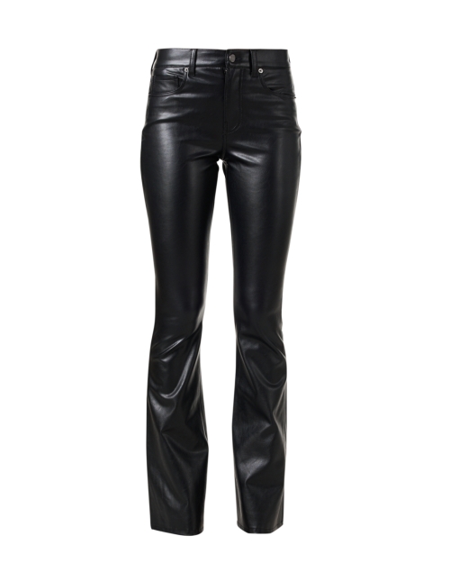 Product image - Veronica Beard - Beverly Black Faux Leather High Rise Flare Pant