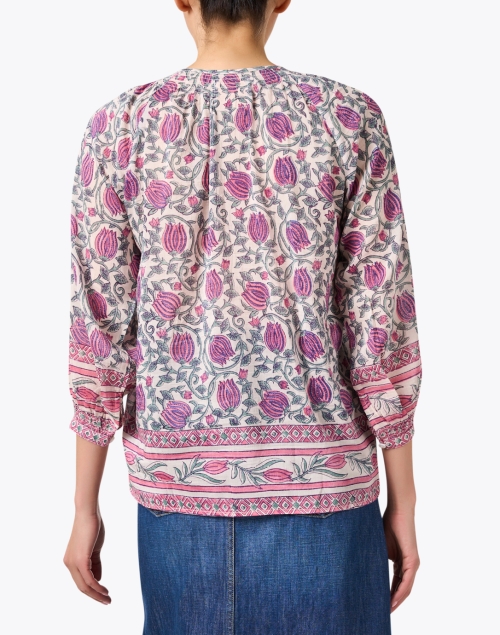 Back image - Bell - Courtney Tulip Print Blouse