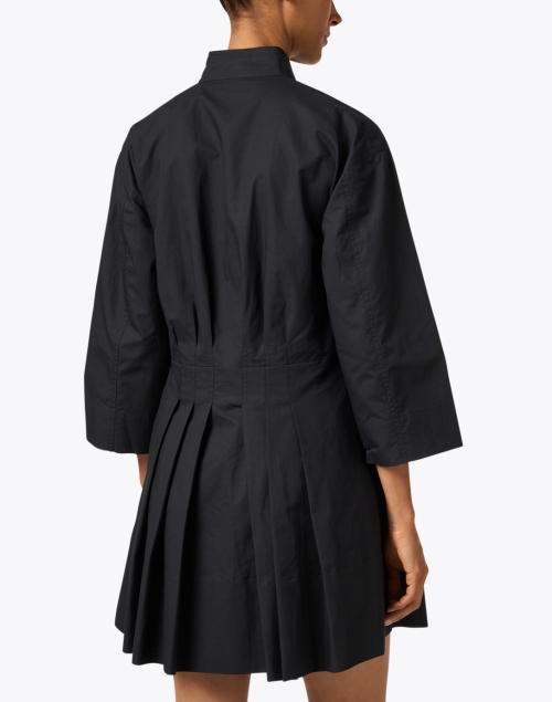 Back image - Vince - Black Cotton Collar Dress