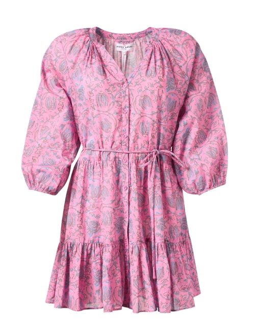 Product image - Apiece Apart - Mitte Pink Floral Cotton Dress