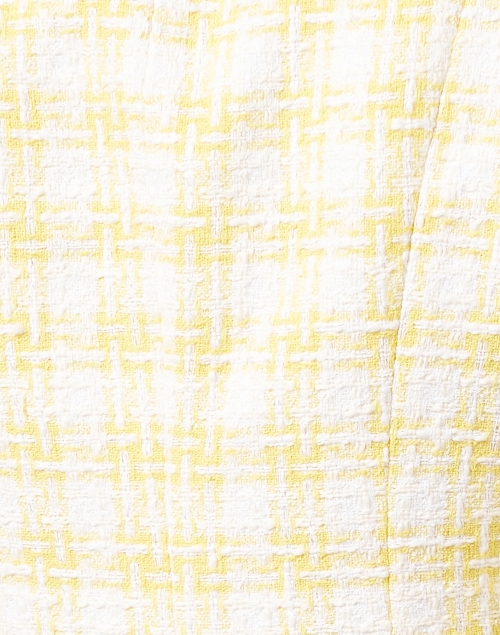 Fabric image - Veronica Beard - Bryne Yellow Gingham Tweed Jacket
