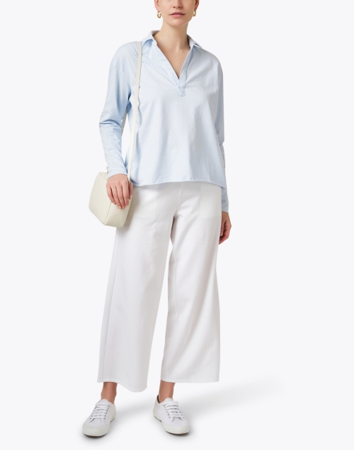 Ivory Wide Leg Ankle Pant