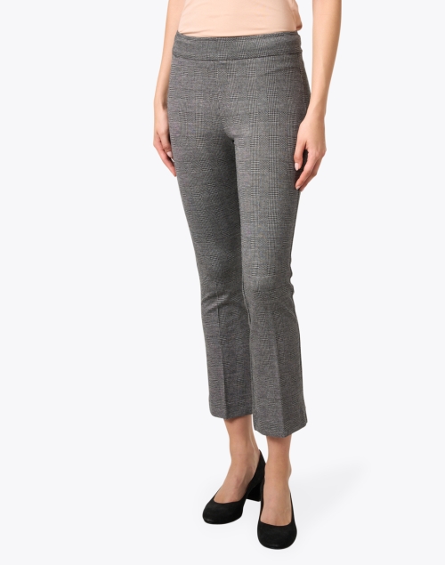 Front image - Avenue Montaigne - Leo Grey Print Stretch Pull On Pant