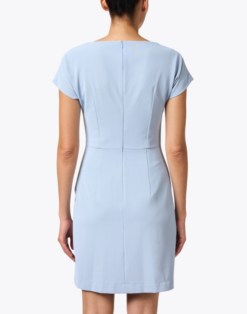 Back image - BOSS Hugo Boss - Datera Light Blue Wrap Skirt Dress