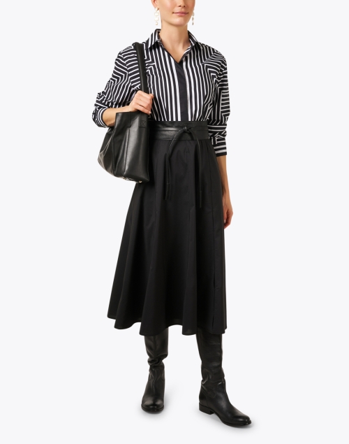 Carolyn Black Midi Skirt
