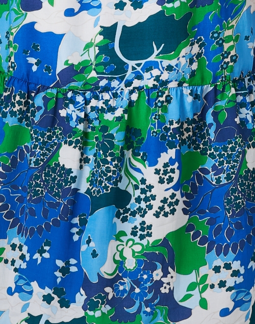 Fabric image - Vilagallo - Brielle Blue Print Shirt Dress