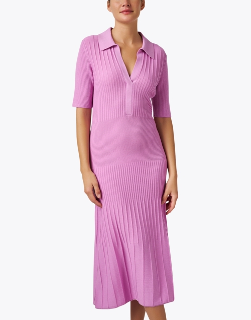 Front image - Joseph - Pink Wool Knit Dress