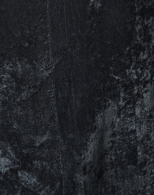 Fabric image - Fabiana Filippi - Petrolio Black Crushed Velvet Shift Dress