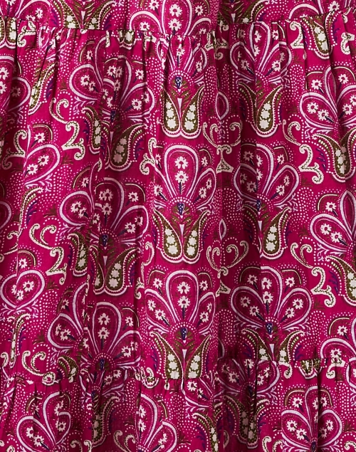 Fabric image - Jude Connally - Jordana Magenta Print Cotton Dress