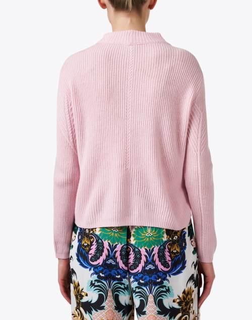 Back image - Emporio Armani - Pink Wool Cashmere Sweater