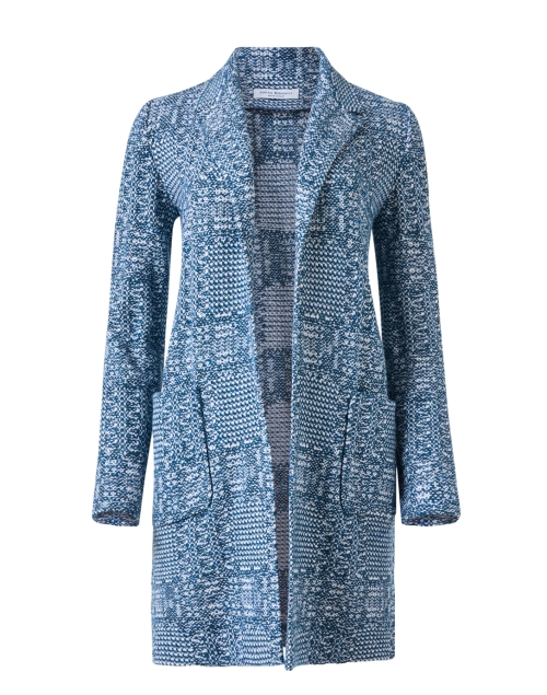 Product image - Amina Rubinacci - Rotella Blue Tweed Coat 