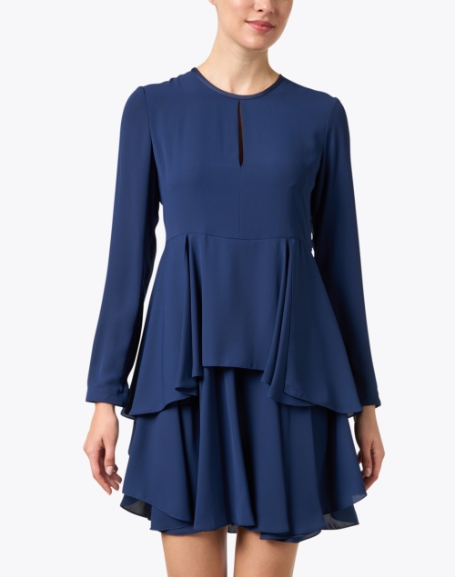 Front image - Emporio Armani - Ocean Blue Chiffon Dress