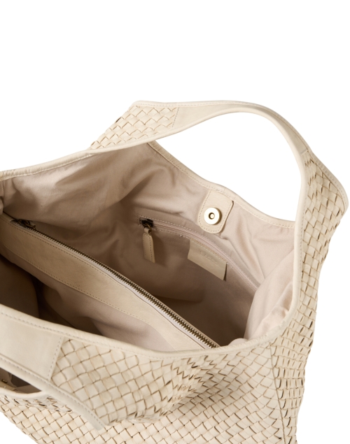 Back image - Laggo - Carmen Ivory Woven Leather Bag