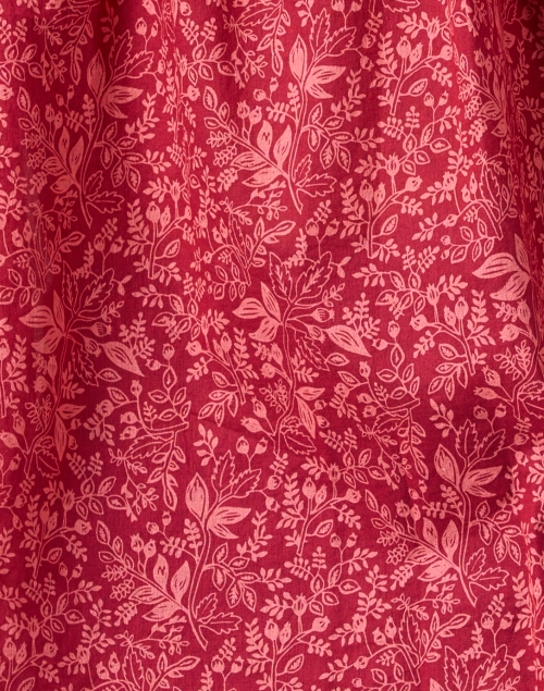 Fabric image - Repeat Cashmere - Red Floral Printed Blouse
