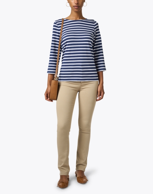 Galathee Navy and White Striped Shirt