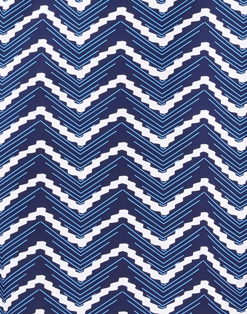 Fabric image - Jude Connally - Ella Navy Chevron Dress