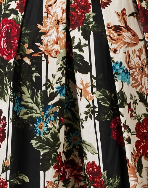 Fabric image - Samantha Sung - Audrey Ivory Multi Print Stretch Cotton Dress
