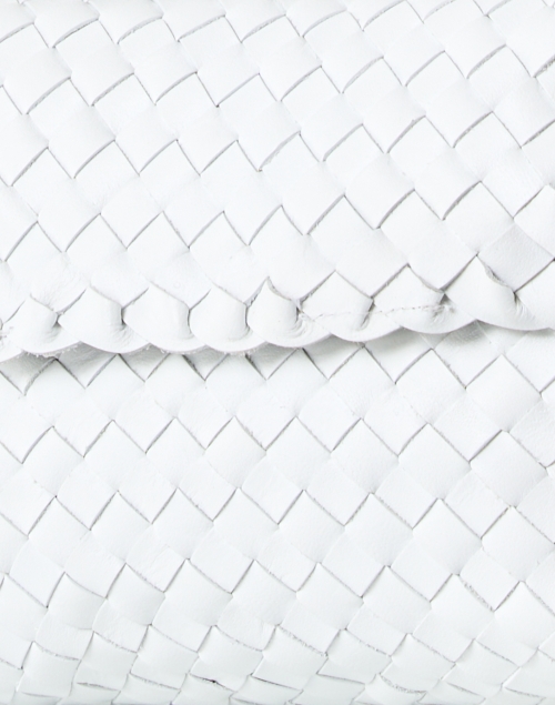 Fabric image - Loeffler Randall - Billie White Woven Leather Shoulder Bag