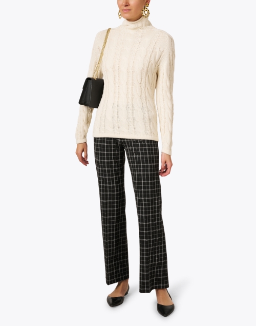 Look image - Peace of Cloth - Jules Black Check Knit Pull On Pant