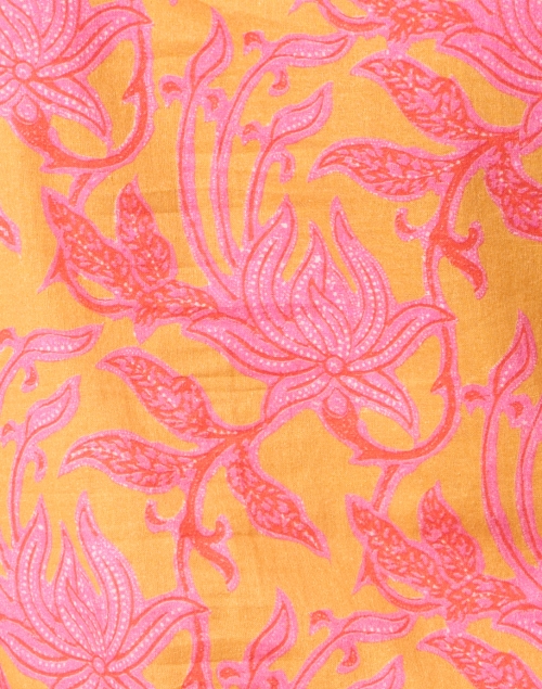 Bella Tu - Batik Orange and Pink Floral Cotton Tunic