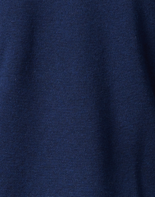 Fabric image - Kinross - Navy Cotton Cashmere Knit Blazer