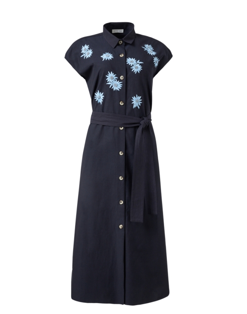 Product image - Megan Park - Black Floral Shirt Dress