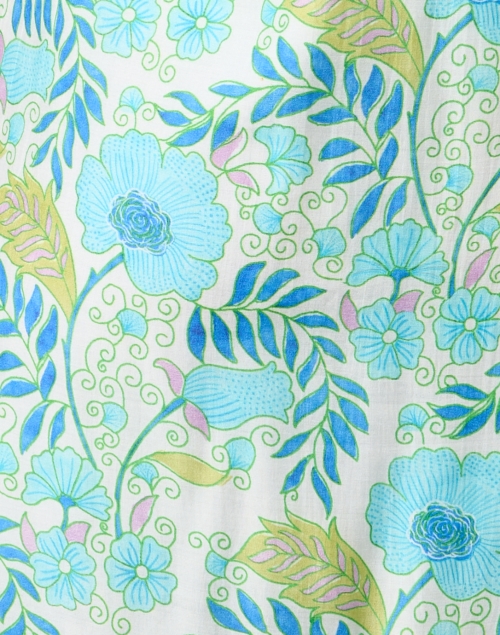 Fabric image - Bella Tu - Turquoise Print Dress