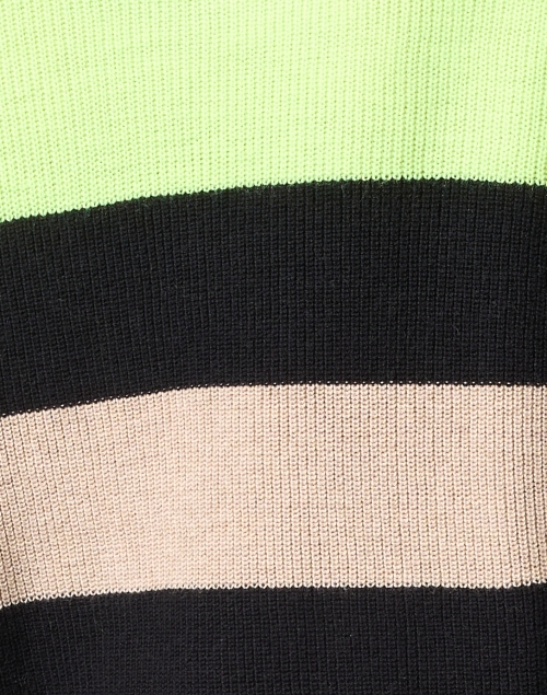 Fabric image - Lisa Todd - Beige Multi Stripe Cotton Sweater