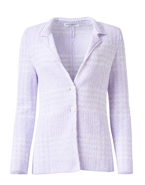 Product image - Amina Rubinacci - Olbia Lilac and White Plaid Jacket