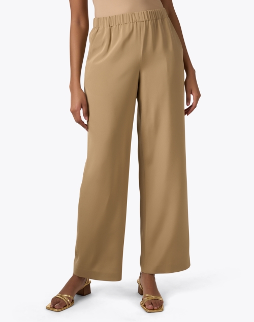 Front image - Lafayette 148 New York - Perry Tan Elastic Pant