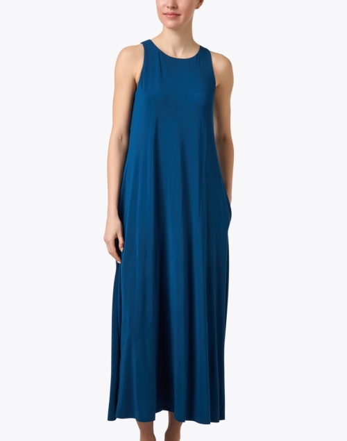 Front image - Max Mara Leisure - Supremo Blue Knit Dress
