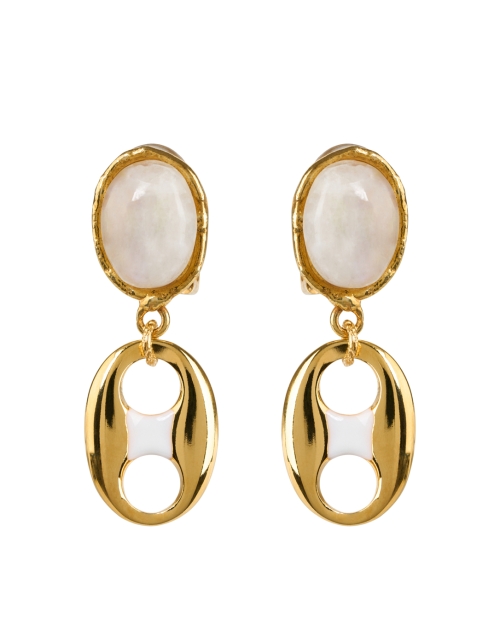 Product image - Sylvia Toledano - Neo Gold Moonstone Drop Earrings