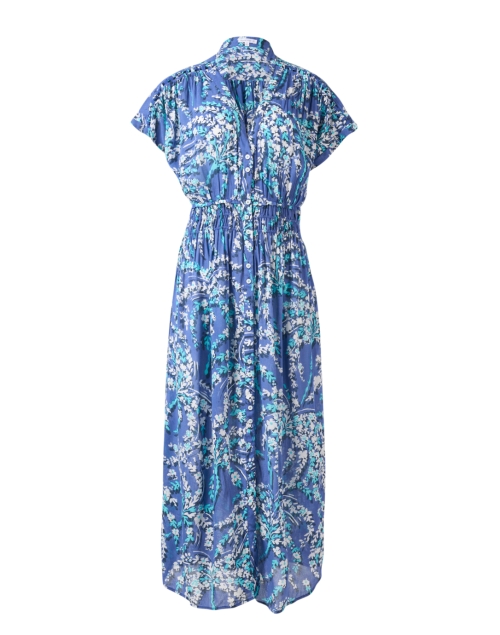 Poupette St Barth Becky Blue Floral Dress 