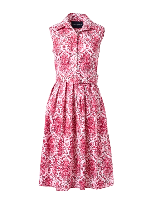 Product image - Samantha Sung - Audrey Pink and White Tile Print Dress