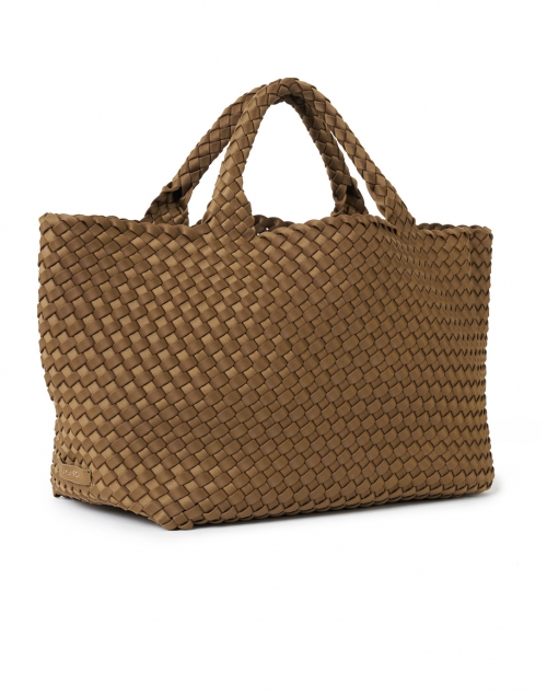 Back image - Naghedi - St. Barths Medium Mink Brown Woven Handbag