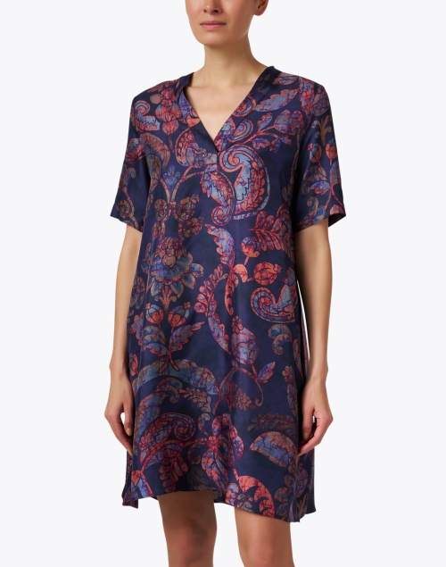 Front image - Momoni - Sarraina Multi Paisley Silk Dress