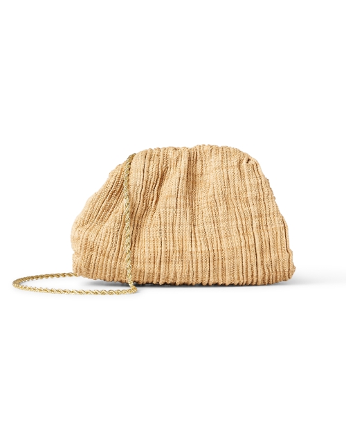 Back image - Loeffler Randall - Bailey Natural Pleated Straw Clutch