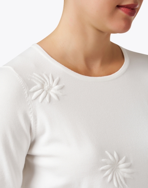 Extra_1 image - J'Envie - Ivory Floral Embroidered Top