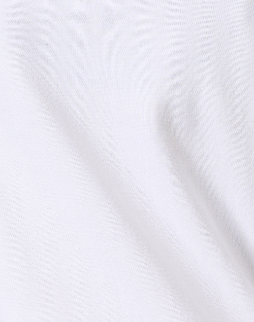 Fabric image - Kinross - White Cotton Cashmere Sweater