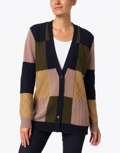 Madeleine Thompson - Canis Patchwork Wool Cashmere Cardigan