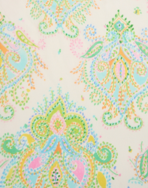 Fabric image - Kinross - Multi Paisley Silk Cashmere Scarf