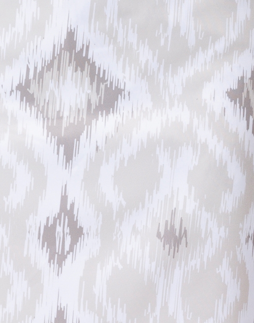 Fabric image - Gretchen Scott - Beige and White Ikat Printed Skort